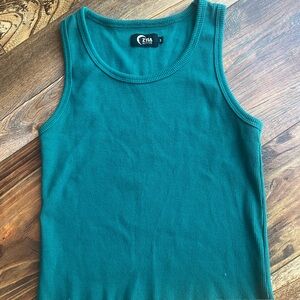 Zyia Active ladies, teal green, size small crop tank top